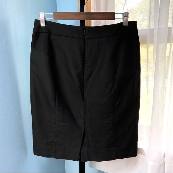 J. Crew Black Cotton The Pencil Skirt - Picture 3 of 8